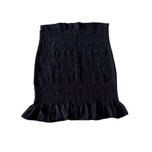 14th & Union Black Smocked Skirt